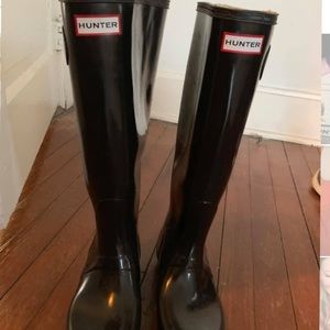 Tall Black Hunter Boots